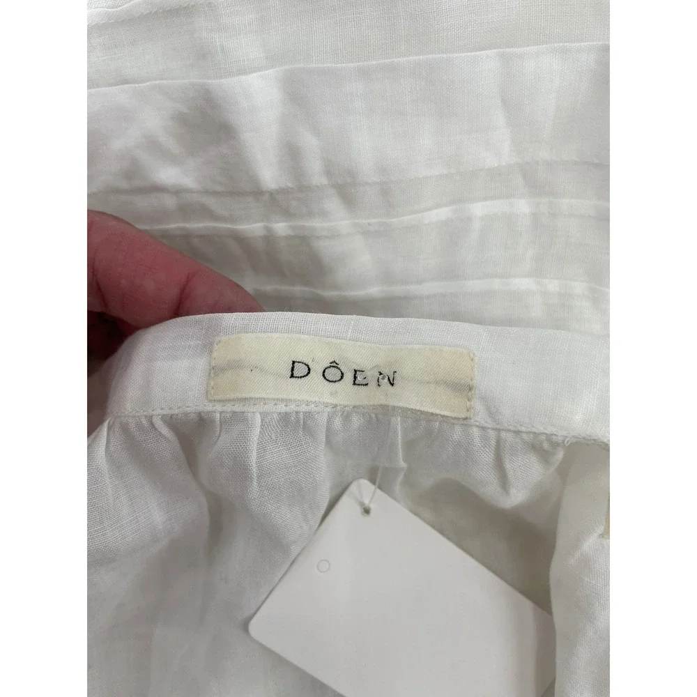DOEN Skirt Chestnut Petal Wings Floral L White Good